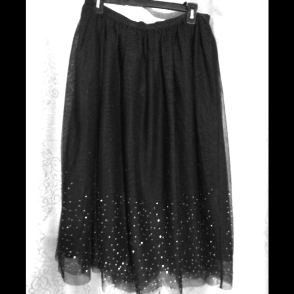 a new day Dresses & Skirts - Black sparkle and shine skirt🖤